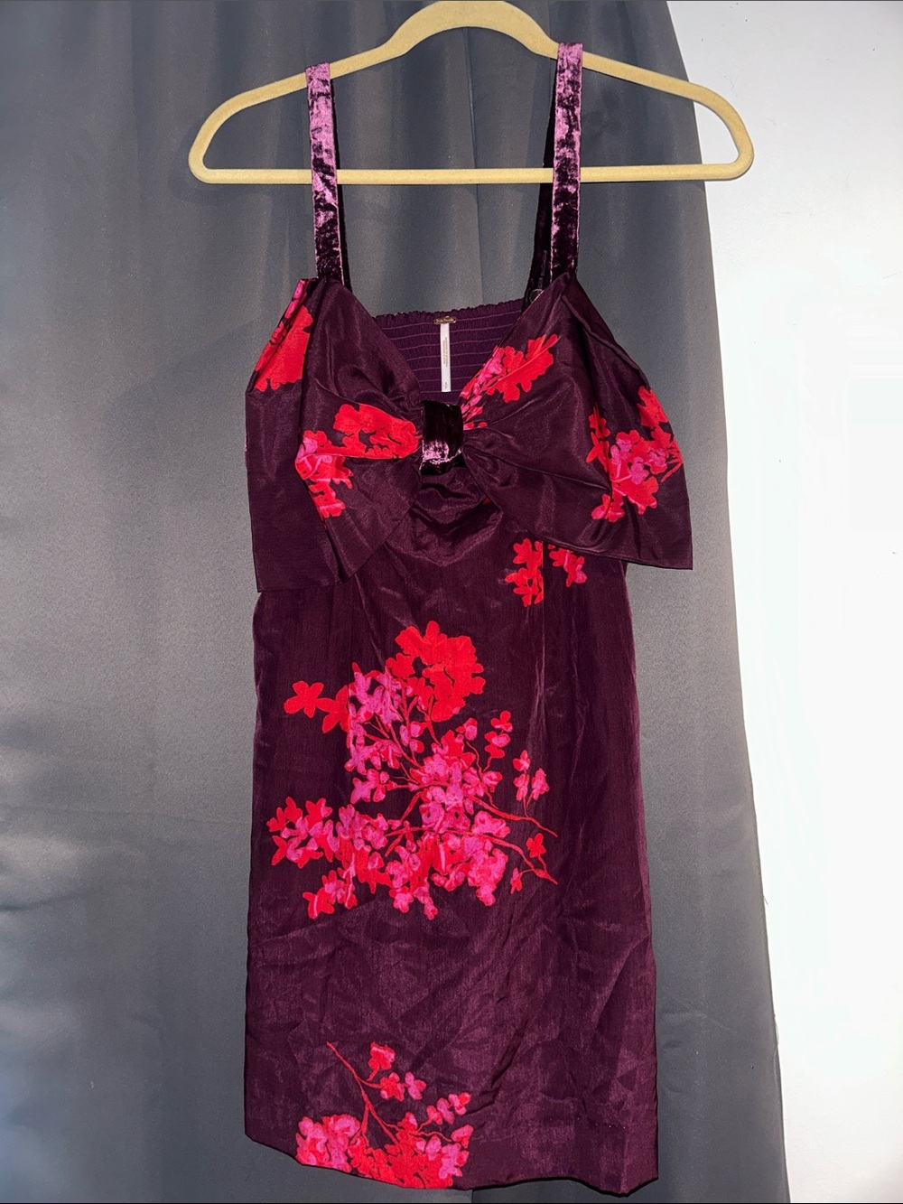 Free People Tie a Bow Mini Dress | Size Small - Picture 4 of 7
